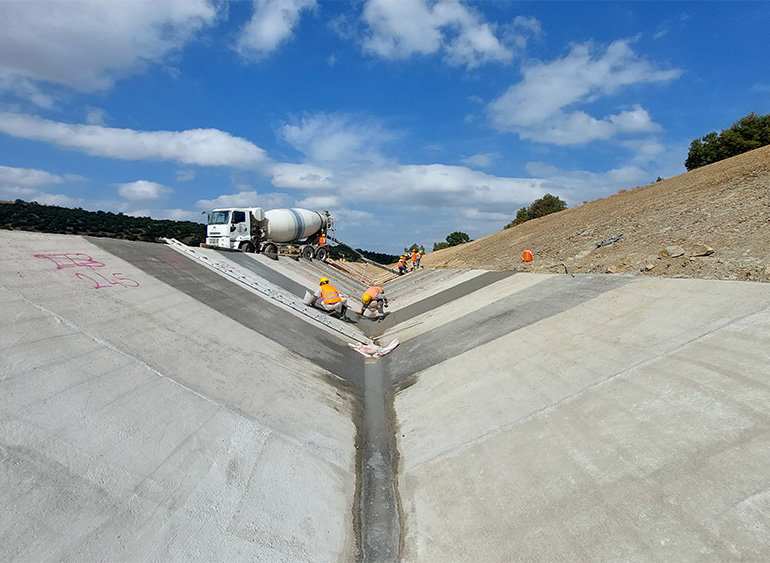 North Heap Leach Drainage Channel
